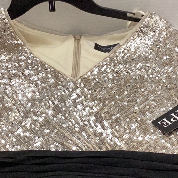 Sequined Chiffon Gown - Picture 11 of 12